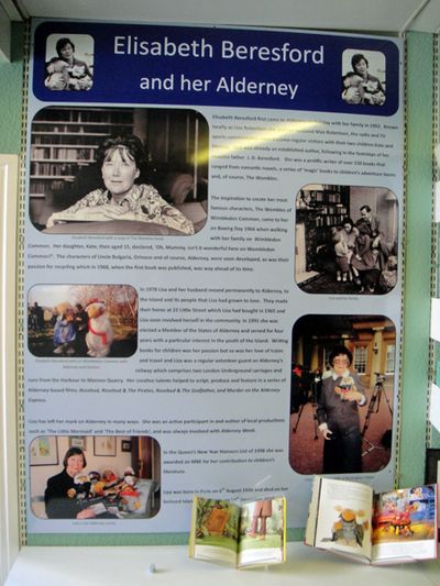 Display board about Elisabeth Beresford's life