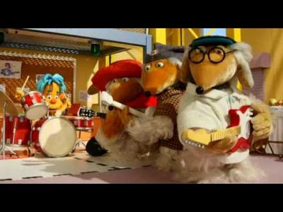 The Wombles play guitar in the Children In Need video