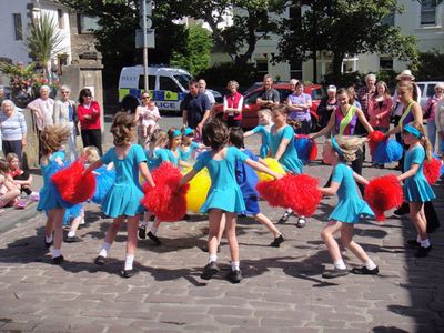 Alderney's KFA Sunbeams perform their Womble Dance