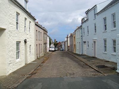 Little Street on Alderney, with Elisabeth Beresford's house on the right