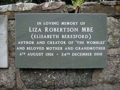 Elisabeth Beresford's memorial plaque at St Anne's Church on Alderney