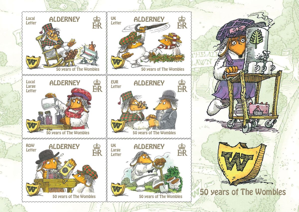 Alderney Wombles stamps