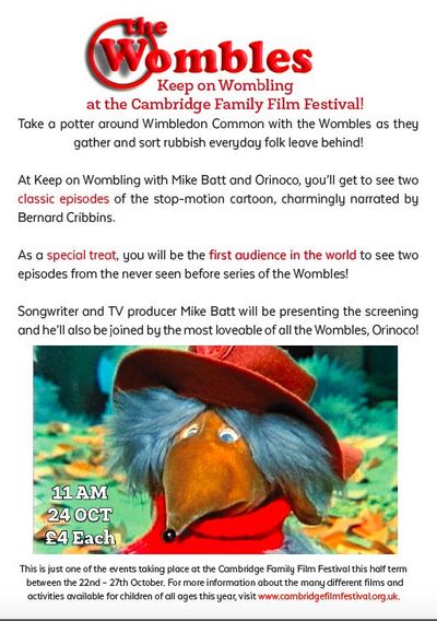 Cambridge Film Festival flyer