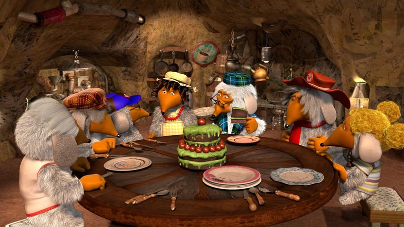 The Wombles eat cake