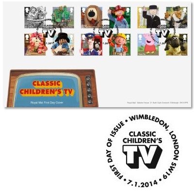 Classic Children's TV stamps First Day Cover