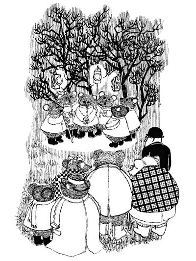 Christmas carols illustration by Margaret Gordon