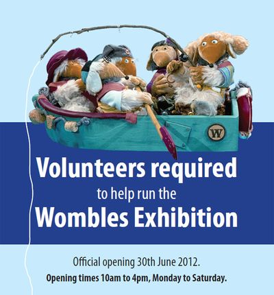 Volunteers required to help run the Wombles exhibition