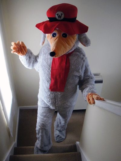 Orinoco costume full length with head down