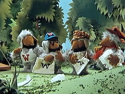 The young Wombles get ready to start work