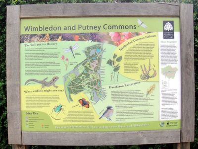 Wimbledon and Putney Commons sign